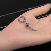 1 Piece Solid Color Retro Modern Style 304 Stainless Steel Pig Plating Drop Earrings main image 3