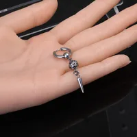 1 Piece Solid Color Retro Modern Style 304 Stainless Steel Pig Plating Drop Earrings main image 5