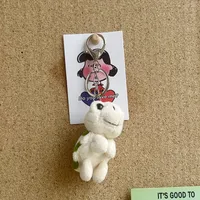 Cute Plush Animal Unisex Bag Pendant Keychain sku image 9