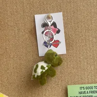 Cute Plush Animal Unisex Bag Pendant Keychain sku image 12