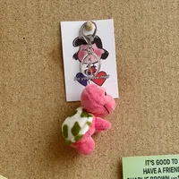 Cute Plush Animal Unisex Bag Pendant Keychain sku image 14
