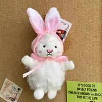 Cute Plush Animal Unisex Bag Pendant Keychain sku image 1