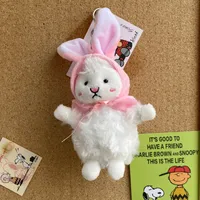 Cute Plush Animal Unisex Bag Pendant Keychain sku image 6
