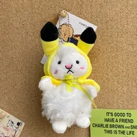 Cute Plush Animal Unisex Bag Pendant Keychain sku image 2