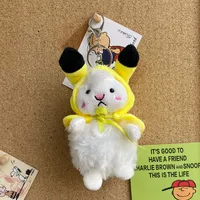 Cute Plush Animal Unisex Bag Pendant Keychain sku image 7