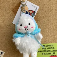 Cute Plush Animal Unisex Bag Pendant Keychain sku image 9