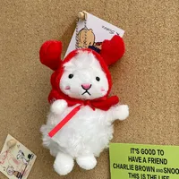 Cute Plush Animal Unisex Bag Pendant Keychain sku image 5