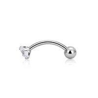 1 Pièce Alliage De Titane Punk Style Moderne Style Classique C Tige Tige Incurvée Zircon Incruster Boucles D'Oreilles Sourcils Boucles D'Oreilles Cartilage Piercing Au Nez main image 7