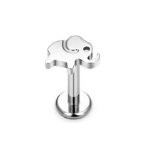 1 Piece Titanium Alloy Punk Modern Style Classic Style Animal Elephant Octopus Glossy Lip Rings Ear Cartilage Rings & Studs main image 4