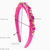 Women's Round Simple Style Cloth Diamond Hair Band main image 2