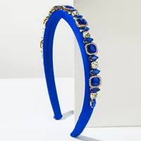 Women's Round Simple Style Cloth Diamond Hair Band main image 4