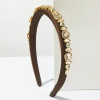Women's Round Simple Style Cloth Diamond Hair Band sku image 3