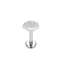 1 Piece Titanium Alloy Modern Style Classic Style Commute Butterfly Snowflake Carving Lip Rings Ear Cartilage Rings & Studs sku image 11