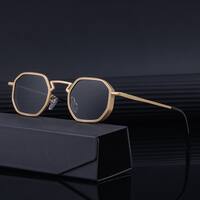 Cuadrado Hip Hop Vacaciones Ordenador Personal Lentes Tintados Con Degradado Fotograma Completo Gafas De Sol Hombre main image 1