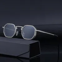 Square Hip-Hop Vacation Pc Gradient Tinted Lenses Full Frame Men's Sunglasses main image 2