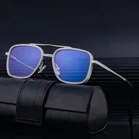 Square Vacation Simple Style Pc Gradient Tinted Lenses Full Frame Men's Sunglasses main image 2