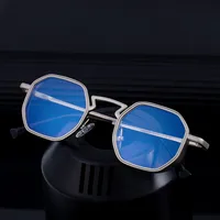 Square Hip-Hop Vacation Pc Gradient Tinted Lenses Full Frame Men's Sunglasses main image 3