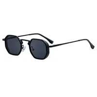 Square Hip-Hop Vacation Pc Gradient Tinted Lenses Full Frame Men's Sunglasses main image 5