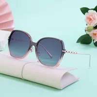 Special-Shaped Mirror Vacation Simple Style Round Ac Gradient Tinted Lenses Full Frame Women's Sunglasses main image 3