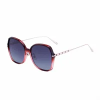 Special-Shaped Mirror Vacation Simple Style Round Ac Gradient Tinted Lenses Full Frame Women's Sunglasses main image 5