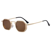 Square Hip-Hop Vacation Pc Gradient Tinted Lenses Full Frame Men's Sunglasses sku image 4