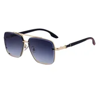 Square Solid Color Pc Full Frame Men's Sunglasses sku image 2