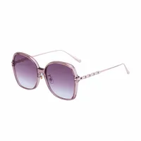 Special-Shaped Mirror Vacation Simple Style Round Ac Gradient Tinted Lenses Full Frame Women's Sunglasses sku image 3