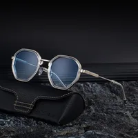 Square Vacation Pc Gradient Tinted Lenses Full Frame Men's Sunglasses main image 2