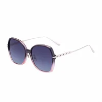 Special-Shaped Mirror Vacation Simple Style Round Ac Gradient Tinted Lenses Full Frame Women's Sunglasses sku image 5