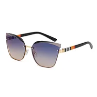 Cat Eye Geometric Pc Frameless Women's Sunglasses sku image 5