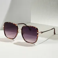 Square Solid Color Tac Full Frame Women's Sunglasses main image 2