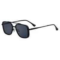 Square Vacation Simple Style Pc Gradient Tinted Lenses Full Frame Men's Sunglasses sku image 1