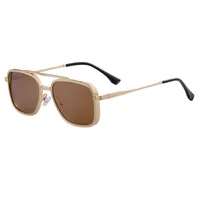 Square Vacation Simple Style Pc Gradient Tinted Lenses Full Frame Men's Sunglasses sku image 4