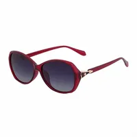 Square Vacation Classic Style Tac Gradient Tinted Lenses Full Frame Women's Sunglasses sku image 3
