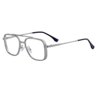 Square Vacation Simple Style Pc Gradient Tinted Lenses Full Frame Men's Sunglasses sku image 8