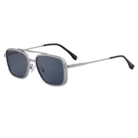 Square Vacation Simple Style Pc Gradient Tinted Lenses Full Frame Men's Sunglasses sku image 9