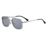 Square Vacation Simple Style Pc Gradient Tinted Lenses Full Frame Men's Sunglasses sku image 10