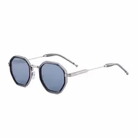 Square Vacation Pc Gradient Tinted Lenses Full Frame Men's Sunglasses sku image 5