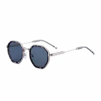 Square Vacation Pc Gradient Tinted Lenses Full Frame Men's Sunglasses sku image 2