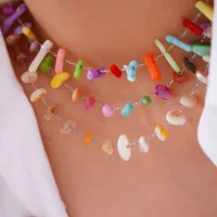 Elegante Señora Ropa De Calle Piedra Natural Acero Titanio Geométrico Enchapado Mujeres Conjunto De Joyas main image 1