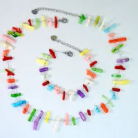 Élégant Femme Vêtement De Rue La Pierre Naturelle Acier Au Titane Géométrique Placage Femmes Ensemble De Bijoux main image 5