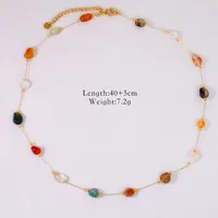 Elegant Lady Simple Style Natural Stone Titanium Steel Geometric Plating Women's Jewelry Set sku image 1