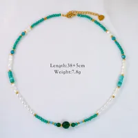 Vintage Style Simple Style Natural Stone Titanium Steel Geometric Women's Jewelry Set sku image 1