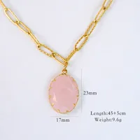 Vintage Style Simple Style Natural Stone Titanium Steel Geometric Women's Jewelry Set sku image 6