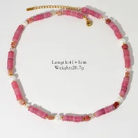 Simple Style Classic Style Natural Stone Titanium Steel Geometric Women's Jewelry Set sku image 1