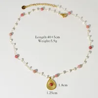 Simple Style Classic Style Natural Stone Titanium Steel Geometric Women's Jewelry Set sku image 9