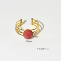 Simple Style Classic Style Natural Stone Titanium Steel Geometric Women's Jewelry Set sku image 6