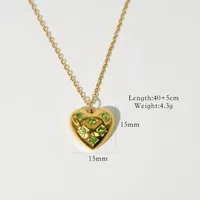 Retro Classic Style Natural Stone Titanium Steel Geometric Women's Rings Necklace sku image 7