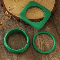 Solid Color Retro Classic Style Wood Bangle Wholesale sku image 7