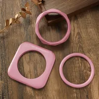 Solid Color Retro Classic Style Wood Bangle Wholesale sku image 1